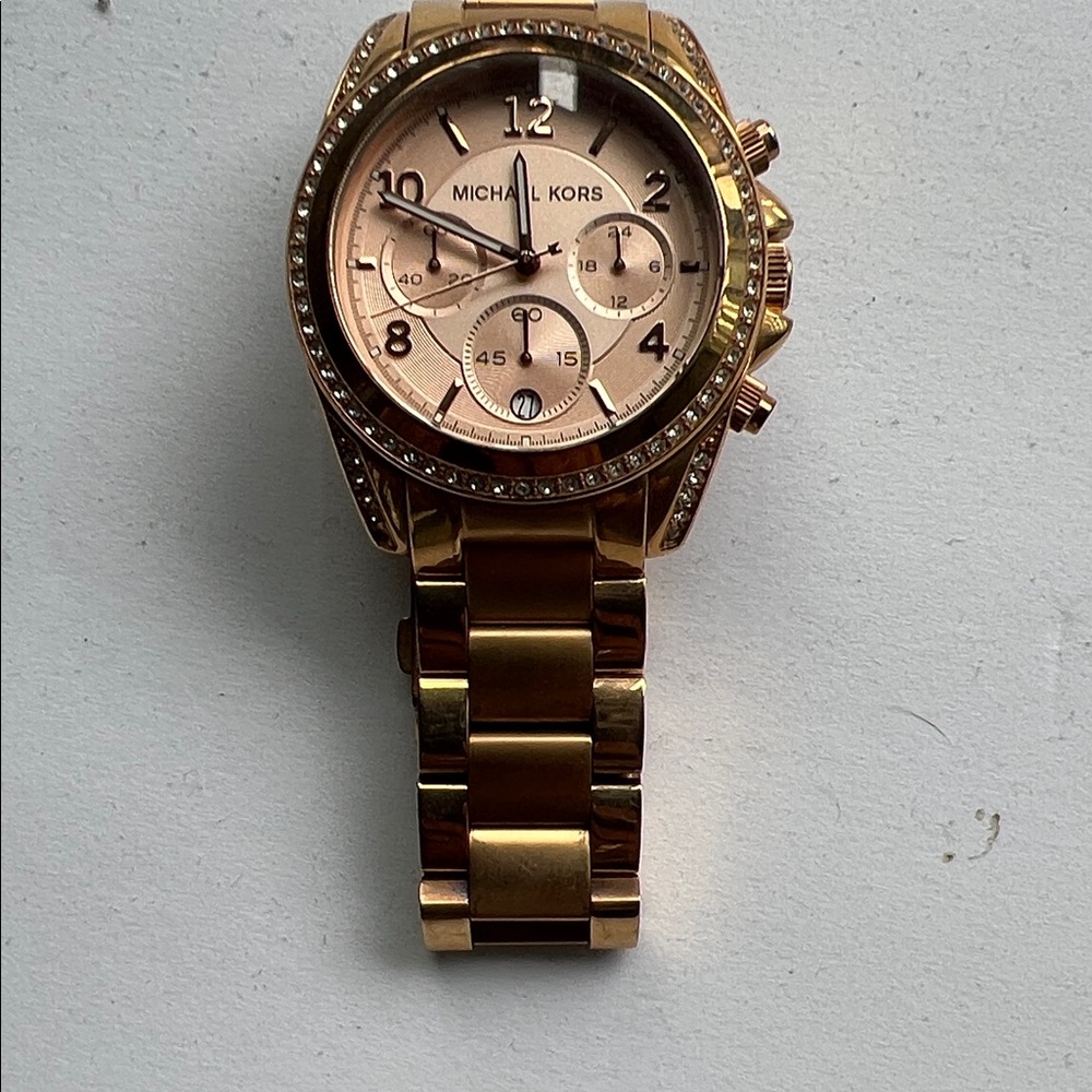Michael Kors Rose Gold Chronograph Watch